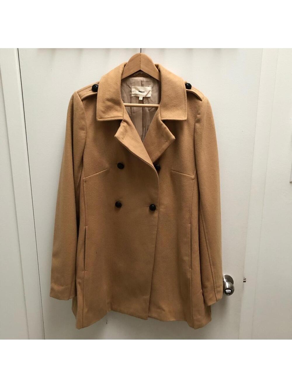 Beige Wool pea coat